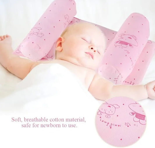 Baby Side Sleeping Pillow – Soft Anti-Roll Sleep Positioner Pillow for Newborns & Infants