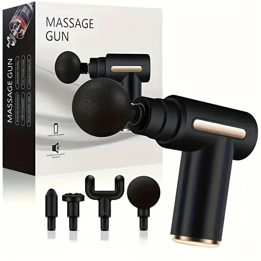 Portable Deep Tissue Massage Gun | 4 Massage Heads