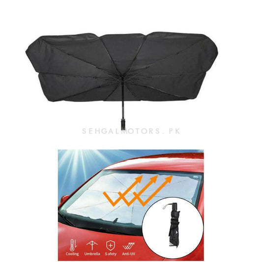Foldable Car Windshield Sunshade Umbrella | Heat & UV Protection