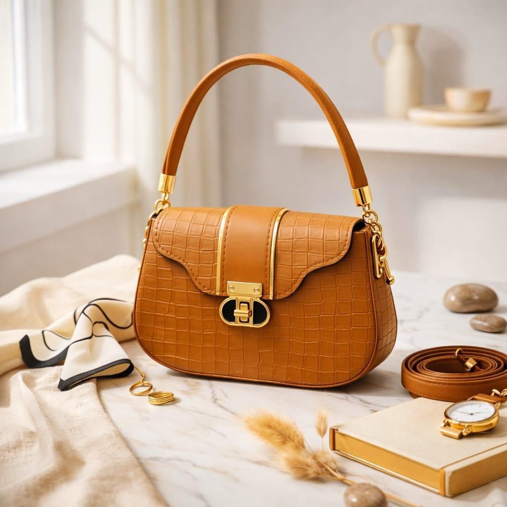 Women's Premium Crocodile Texture Handbag | Stylish Shoulder & Crossbody Bag