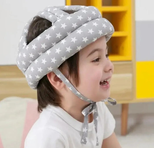Baby Head Protection Cushion Cap – Soft Adjustable Anti-Fall Safety Cap