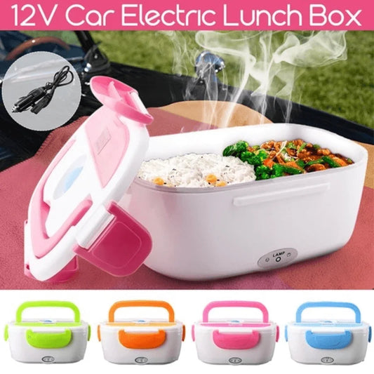 Portable Electric Lunch Box Food Warmer | Heated Lunch Box for Car, Office & Travel (12V)
