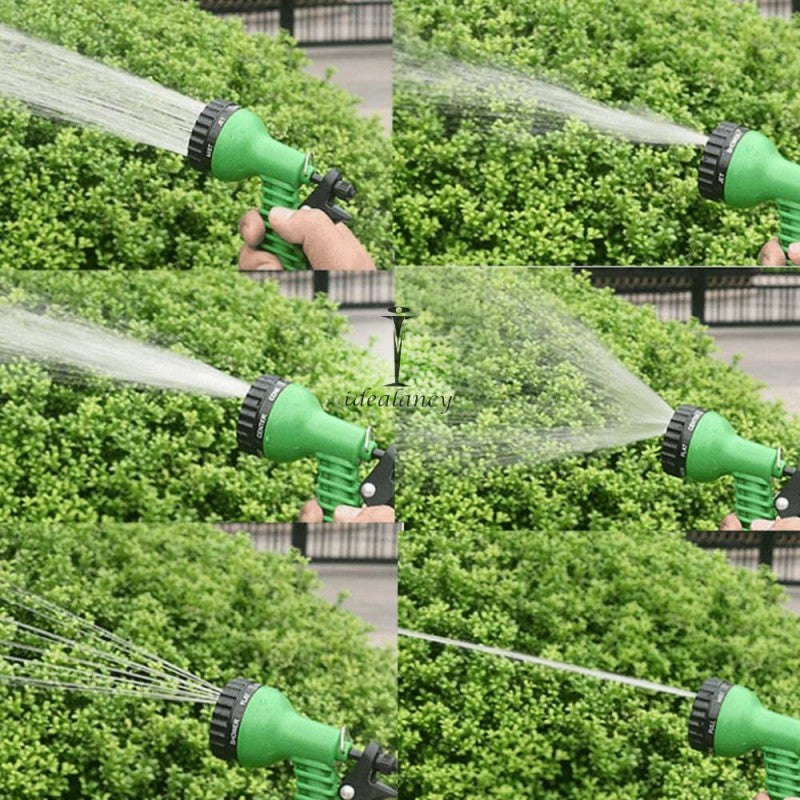 Expandable High Pressure Water Hose Pipe with 7-Mode Spray Nozzle | Flexible Multipurpose Water Pipe
