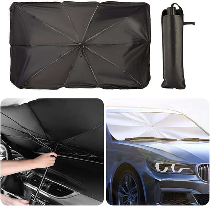 Foldable Car Windshield Sunshade Umbrella | Heat & UV Protection