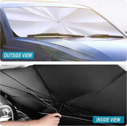 Foldable Car Windshield Sunshade Umbrella | Heat & UV Protection