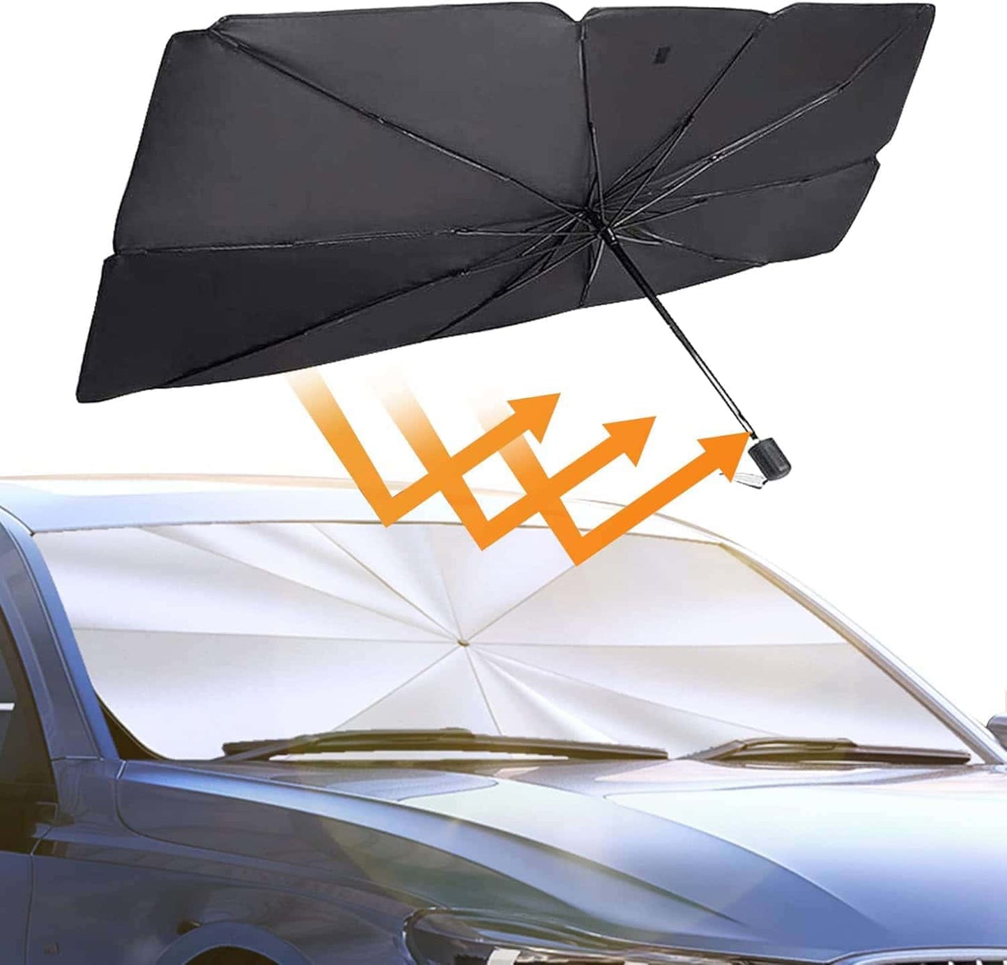 Foldable Car Windshield Sunshade Umbrella | Heat & UV Protection