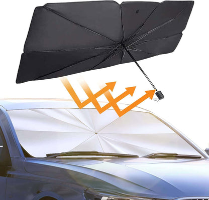 Foldable Car Windshield Sunshade Umbrella | Heat & UV Protection