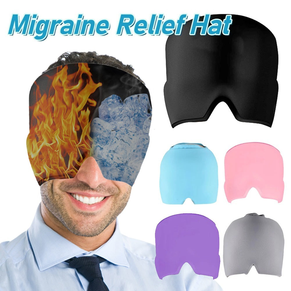 Headache & Migraine Relief Ice Therapy Cap | Reusable Cooling Gel Hat