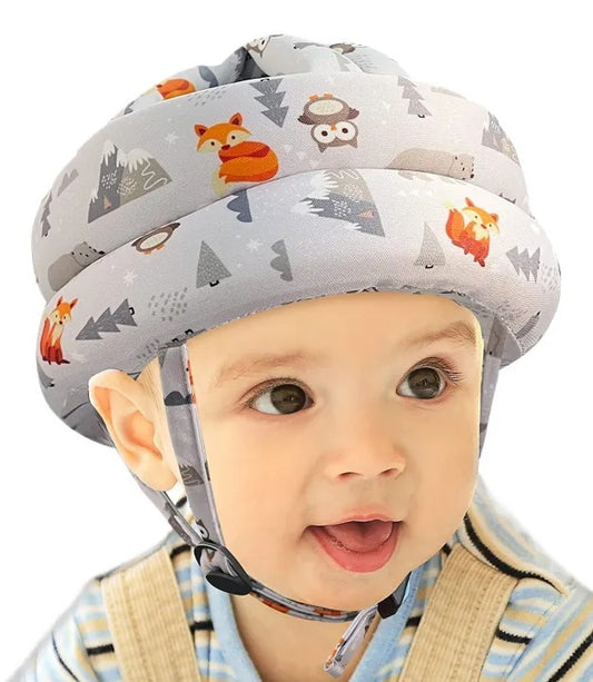 Baby Head Protection Cushion Cap – Soft Adjustable Anti-Fall Safety Cap
