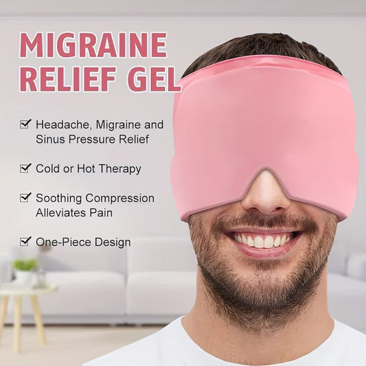 Headache & Migraine Relief Ice Therapy Cap | Reusable Cooling Gel Hat