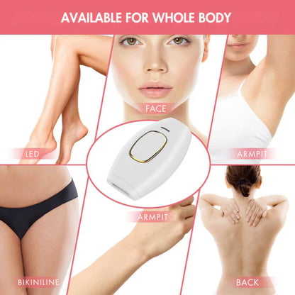 Portable IPL Laser Hair Removal Handset | Painless Hair Removal Device for Women
