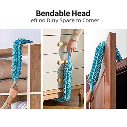 Flexible Microfiber Bendable Duster | Extendable Dust Cleaning Brush for Home & Car