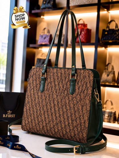 Women's Premium Printed Tote Handbag | Stylish Shoulder Bag for Office & Casual Use