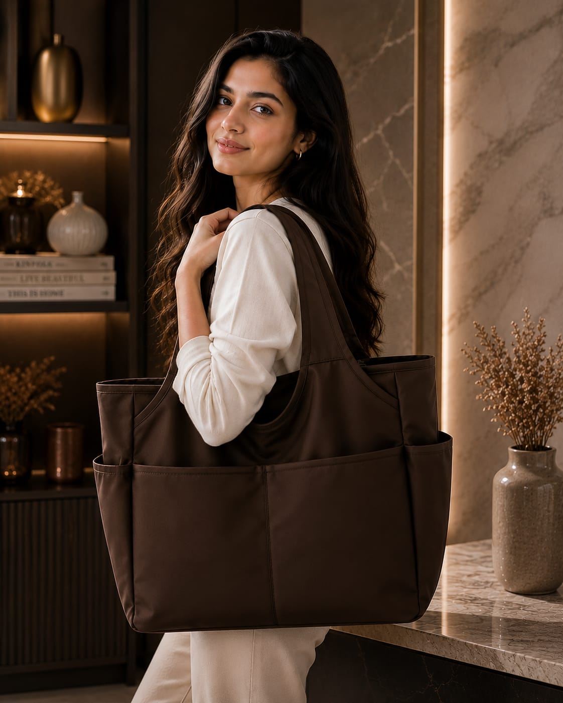 Large Capacity Women's Tote Bag | Stylish Shoulder Bag for Daily Use