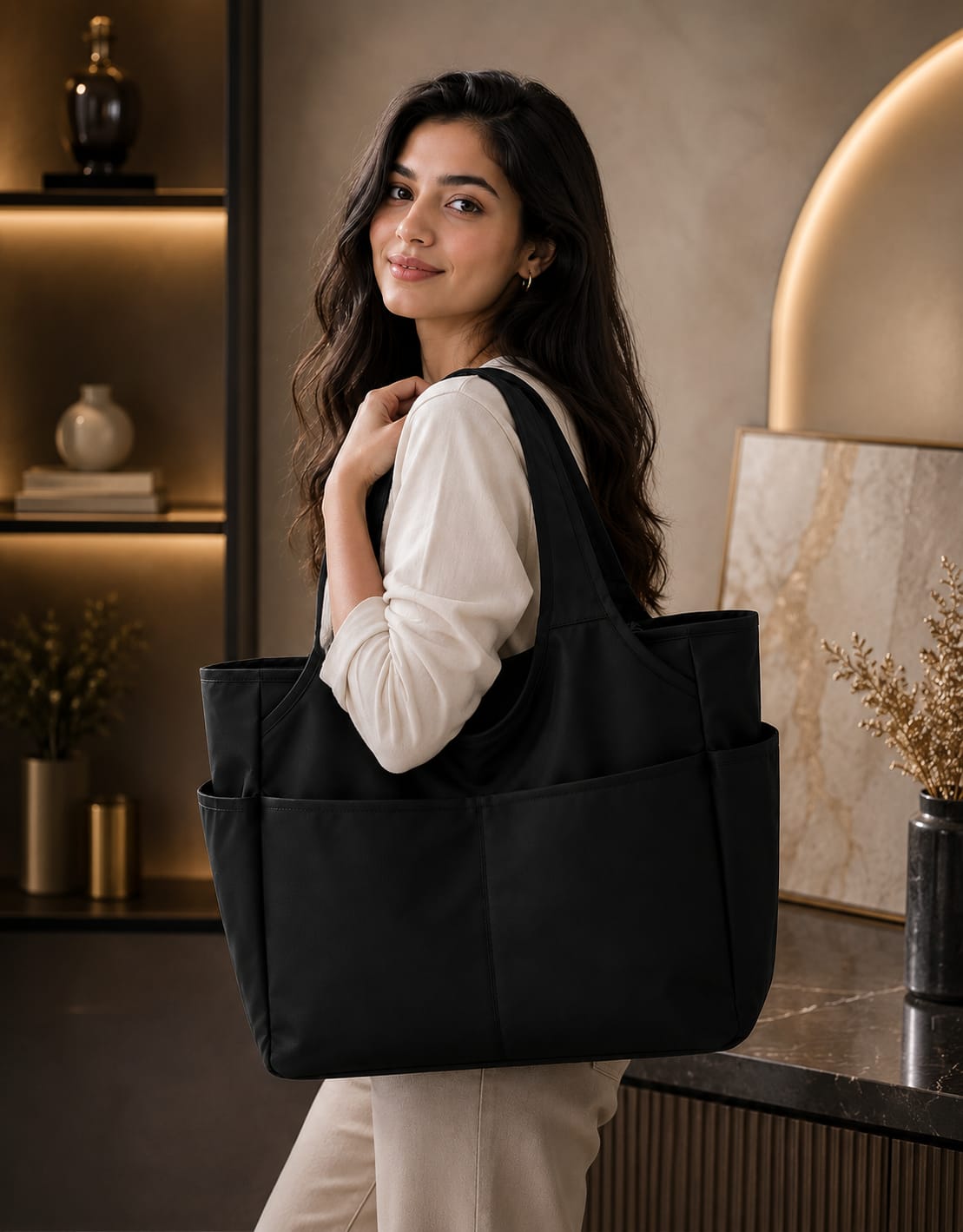 Large Capacity Women's Tote Bag | Stylish Shoulder Bag for Daily Use
