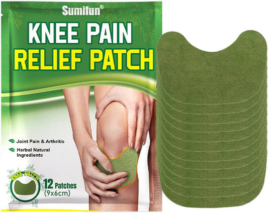 Knee Pain Relief Patch – Warming Herbal Pain Relief Plaster for Knee, Joint & Muscle Support