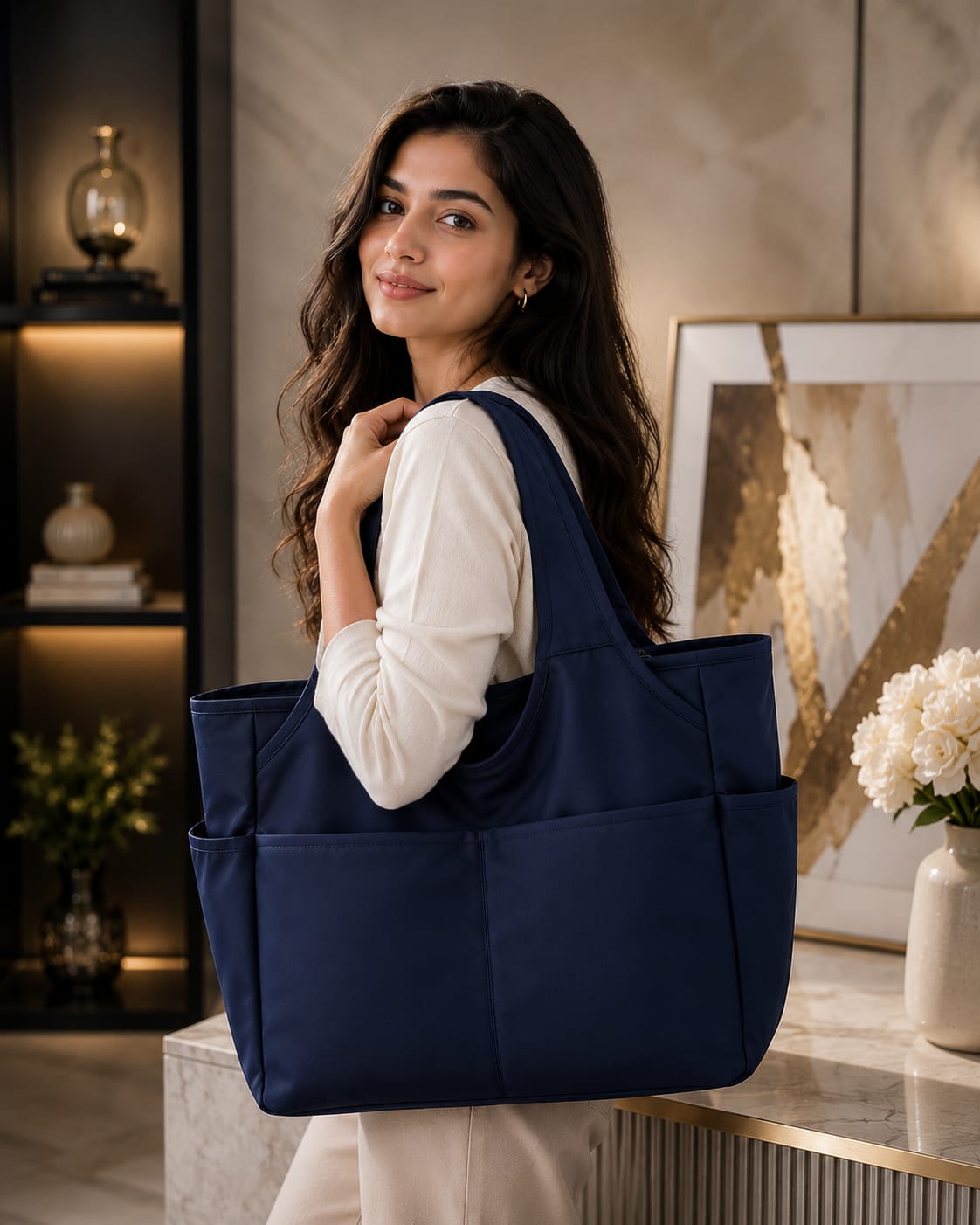 Large Capacity Women's Tote Bag | Stylish Shoulder Bag for Daily Use