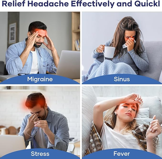 Headache & Migraine Relief Ice Therapy Cap | Reusable Cooling Gel Hat