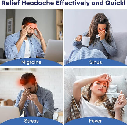 Headache & Migraine Relief Ice Therapy Cap | Reusable Cooling Gel Hat