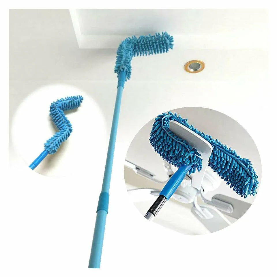 Flexible Microfiber Bendable Duster | Extendable Dust Cleaning Brush for Home & Car