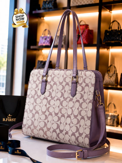 Women's Premium Printed Tote Handbag | Stylish Shoulder Bag for Office & Casual Use