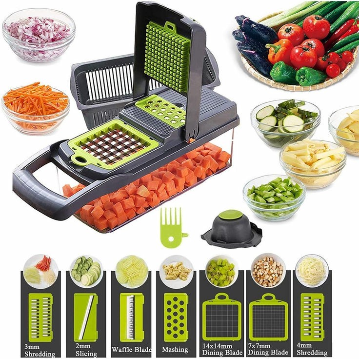 16-in-1 Vegetable Chopper ✅ Chop, Slice & Grate