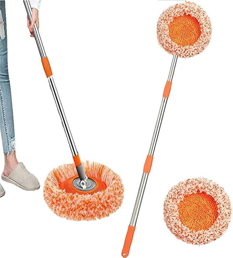 360° Sunflower Spin Mop | Premium Microfiber Floor Cleaning Mop