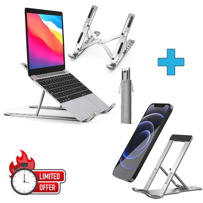 Adjustable Foldable Laptop Stand | Multi-Functional Laptop, Tablet & Book Holder