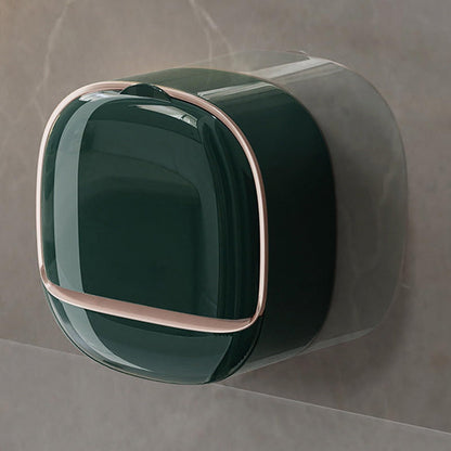 Wall Mounted Soap Holder with Drain Tray – Self Adhesive Bathroom Soap Box