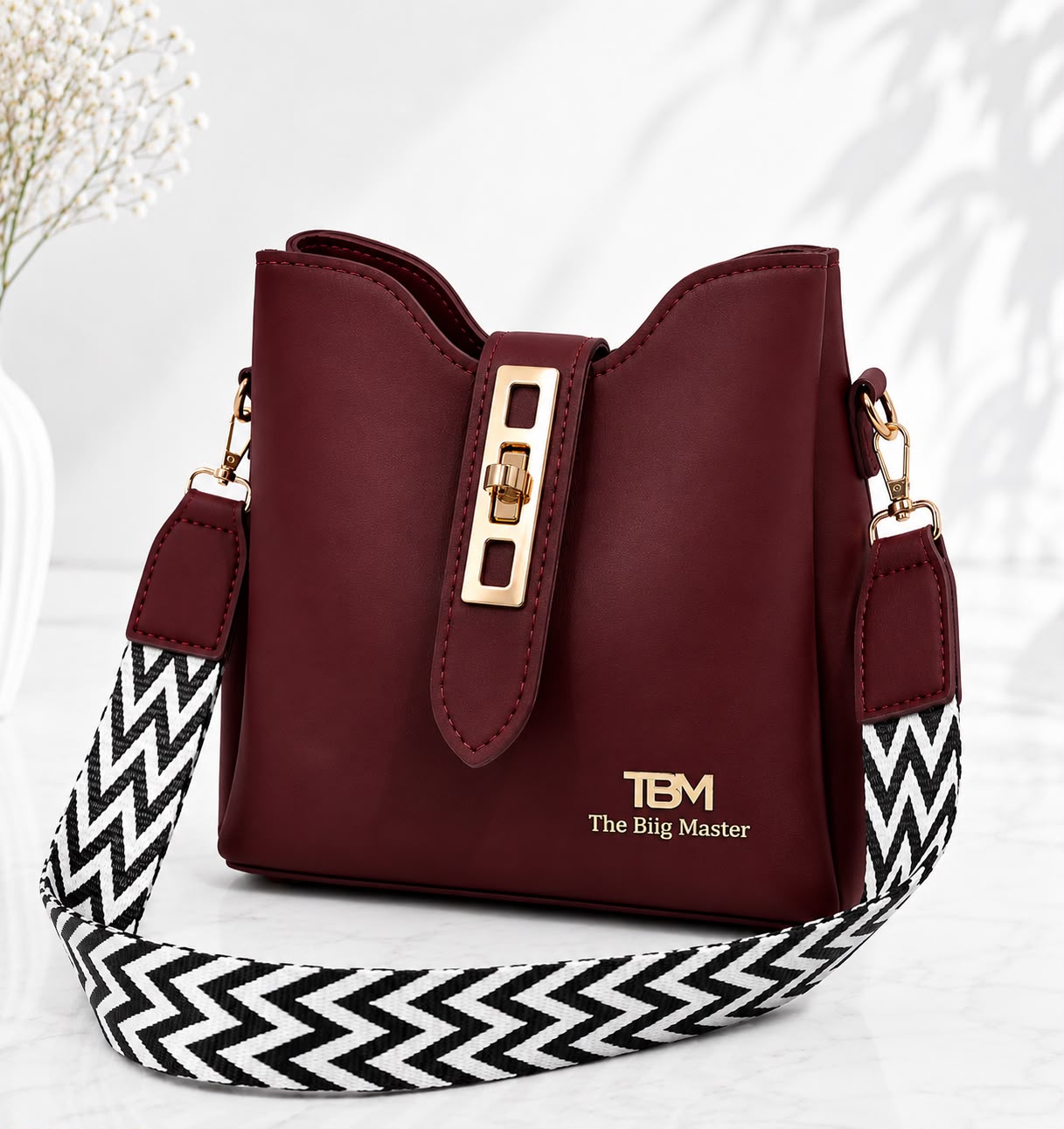 Premium Women's Crossbody Bucket Handbag with Adjustable Wide Strap | Stylish Ladies Shoulder Bag