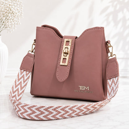 Premium Women's Crossbody Bucket Handbag with Adjustable Wide Strap | Stylish Ladies Shoulder Bag