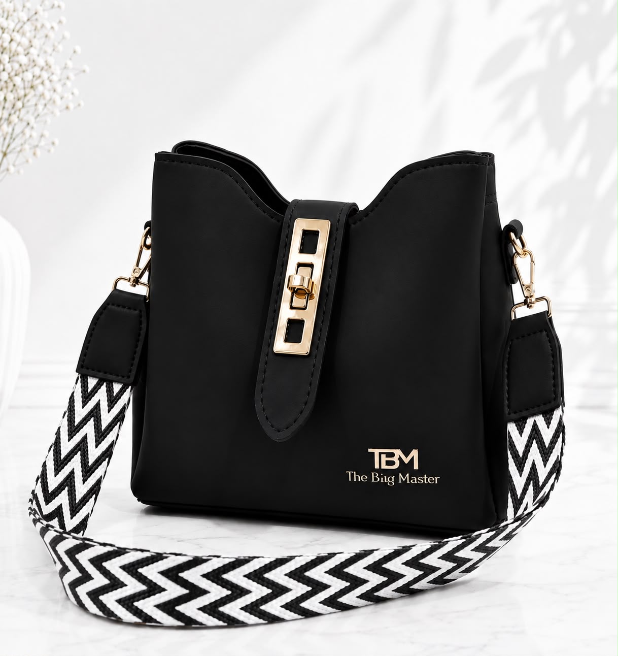 Premium Women's Crossbody Bucket Handbag with Adjustable Wide Strap | Stylish Ladies Shoulder Bag