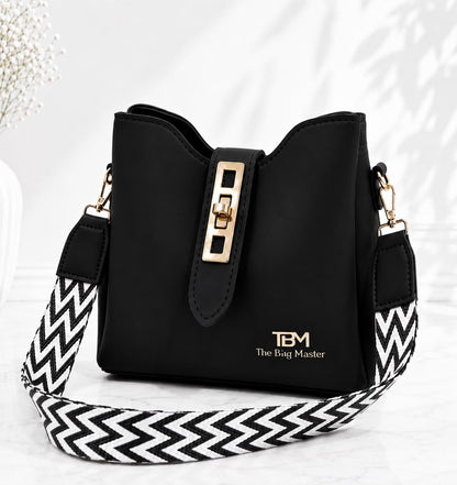 Premium Women's Crossbody Bucket Handbag with Adjustable Wide Strap | Stylish Ladies Shoulder Bag