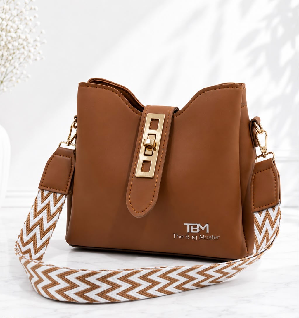 Premium Women's Crossbody Bucket Handbag with Adjustable Wide Strap | Stylish Ladies Shoulder Bag