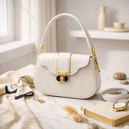 Women's Premium Crocodile Texture Handbag | Stylish Shoulder & Crossbody Bag