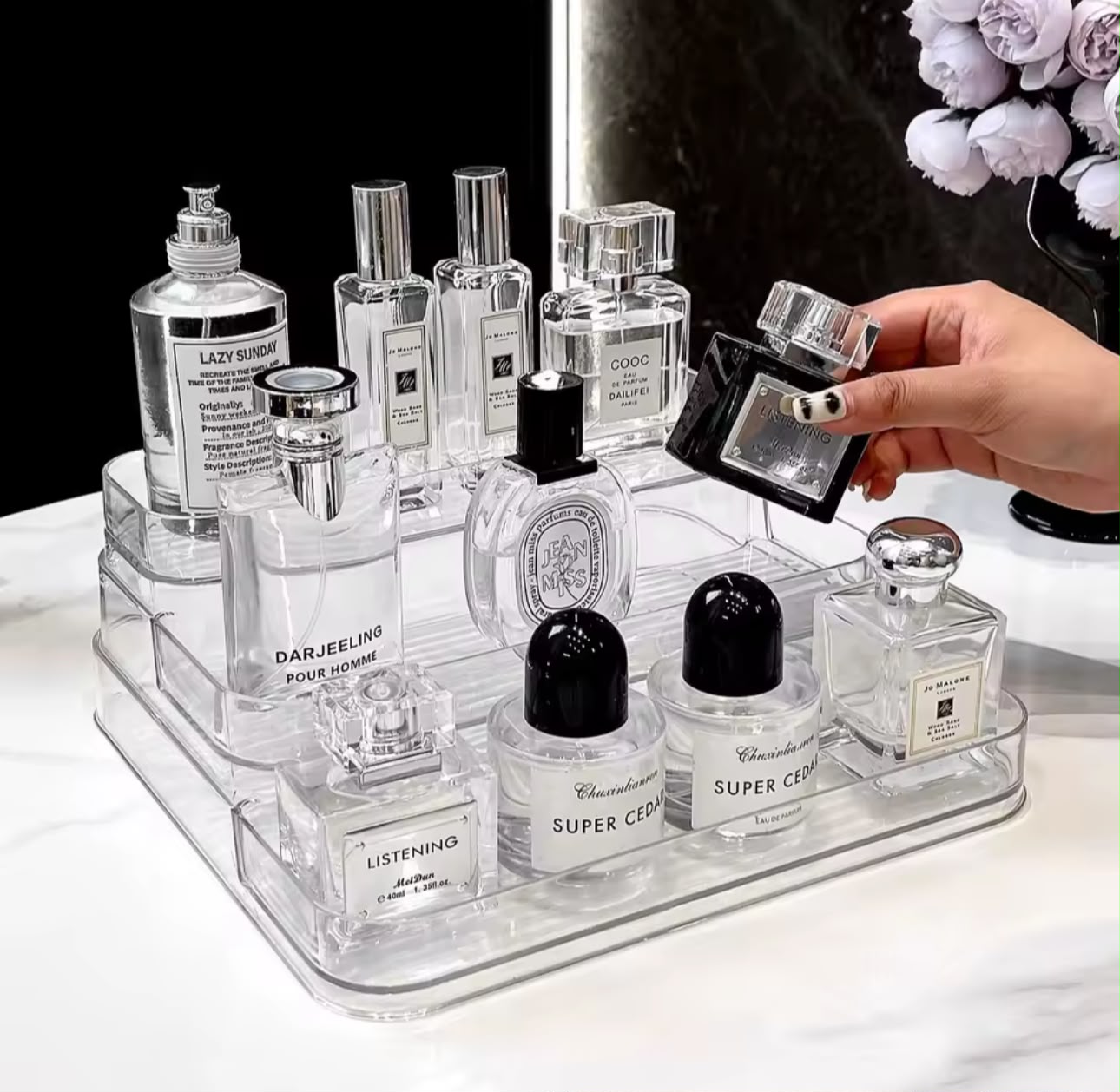 3-Tier Multipurpose Acrylic Tray