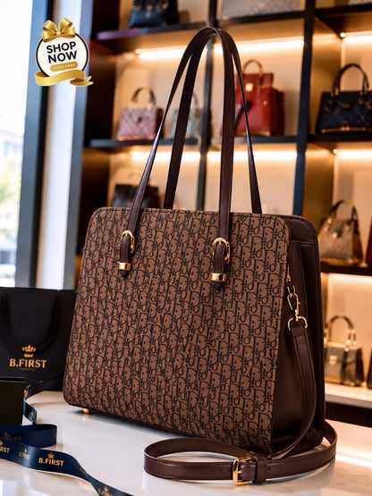 Women's Premium Printed Tote Handbag | Stylish Shoulder Bag for Office & Casual Use