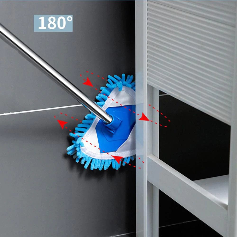 360° Triangle Microfiber Floor Mop | Rotating Flat Mop for Easy Home Cleaning