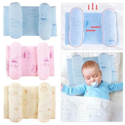 Baby Side Sleeping Pillow – Soft Anti-Roll Sleep Positioner Pillow for Newborns & Infants