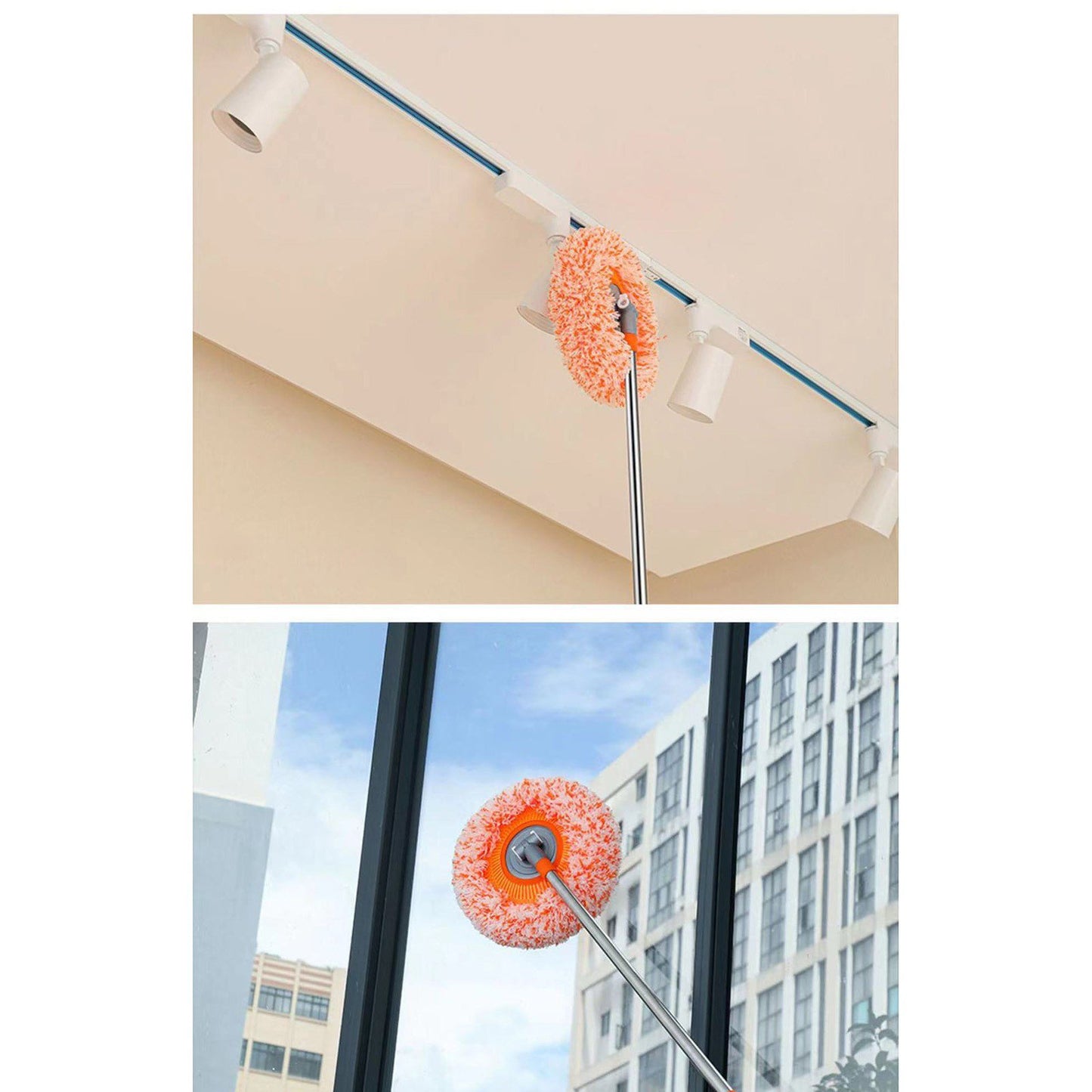 360° Sunflower Spin Mop | Premium Microfiber Floor Cleaning Mop