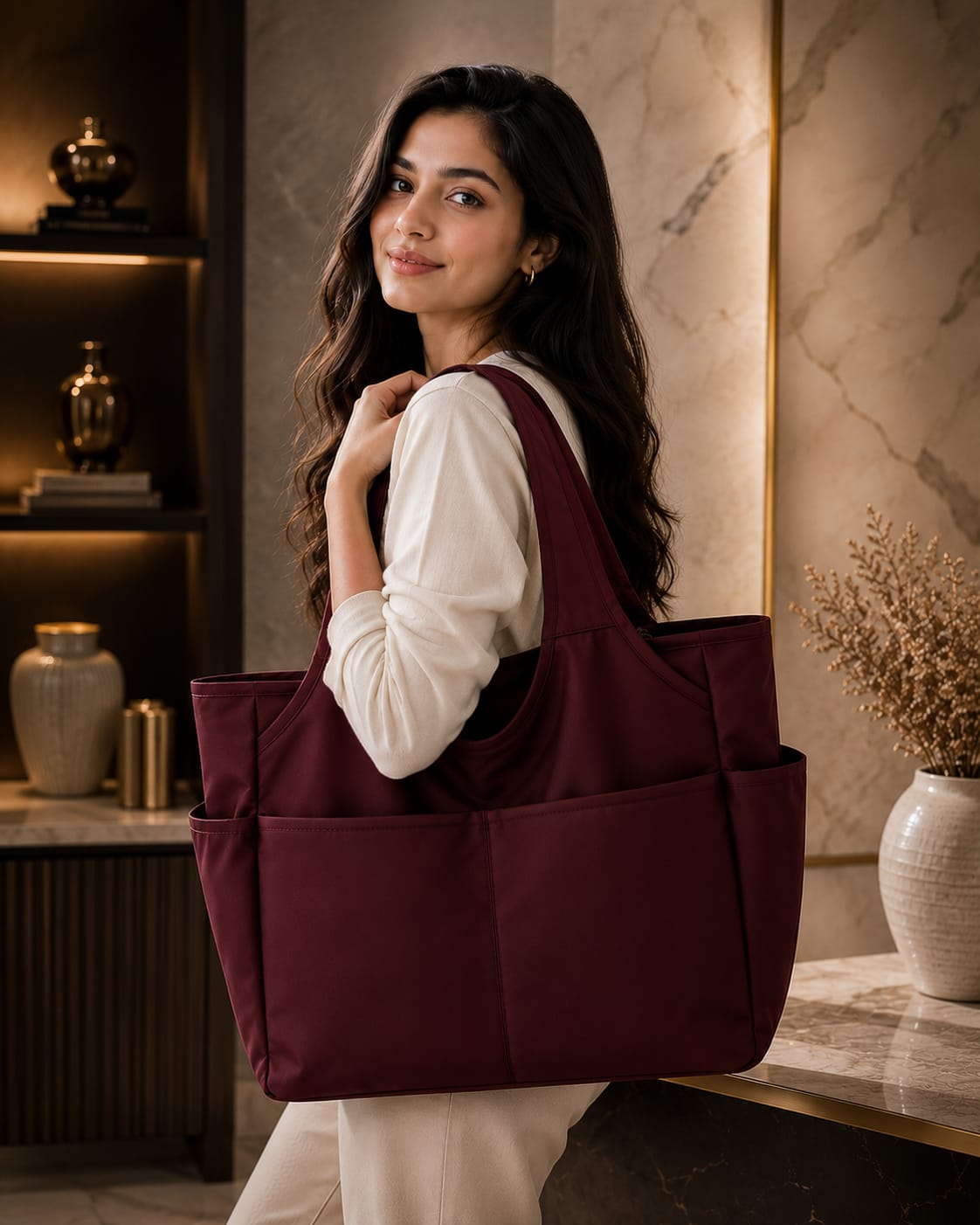 Large Capacity Women's Tote Bag | Stylish Shoulder Bag for Daily Use