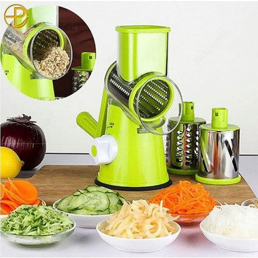 3-in-1 Rotary Vegetable Slicer & Grater