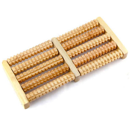 Wooden Foot Roller Massager – Natural Reflexology Foot Massage Roller for Pain Relief