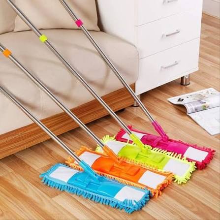 Premium Microfiber Flat Floor Mop | Reusable Wet & Dry Cleaning Mop