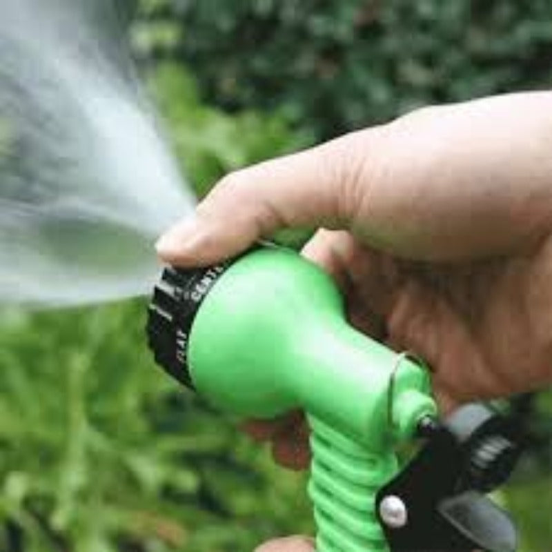 Expandable High Pressure Water Hose Pipe with 7-Mode Spray Nozzle | Flexible Multipurpose Water Pipe