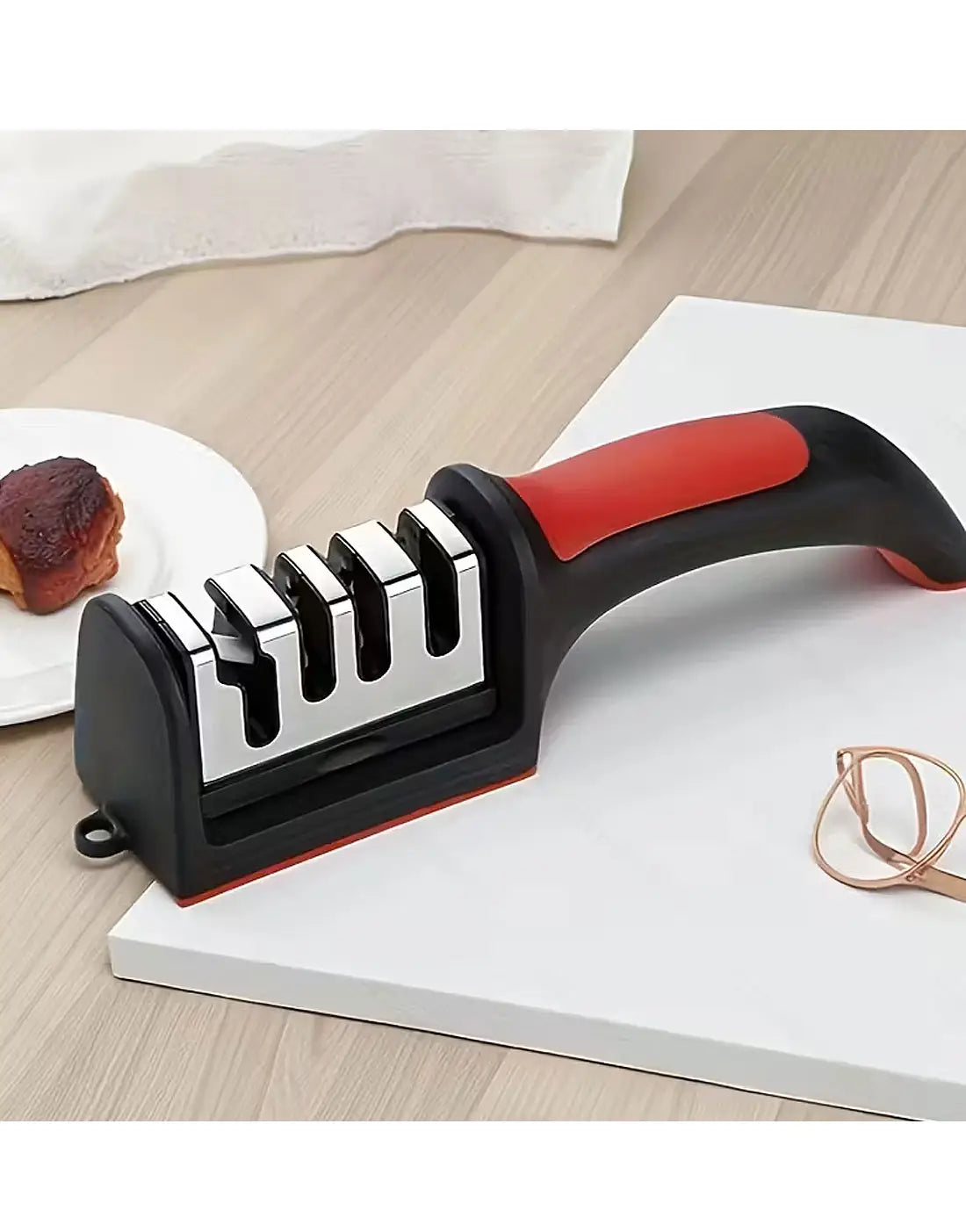 Kitchen Knife Sharpener 4 in 1 | Professional Manual Knife Sharpening Tool