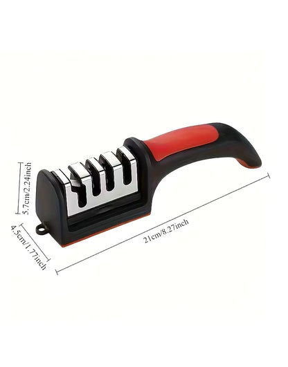 Kitchen Knife Sharpener 4 in 1 | Professional Manual Knife Sharpening Tool