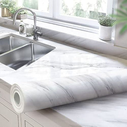 Self Adhesive Marble Wallpaper Roll | Waterproof, Heat & Oil Resistant (60 × 200 cm)