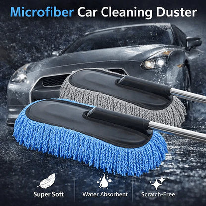 Premium Microfiber Car Interior & Exterior Cleaning Duster