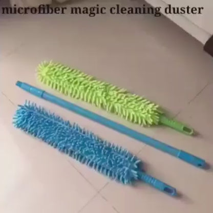 Flexible Microfiber Bendable Duster | Extendable Dust Cleaning Brush for Home & Car